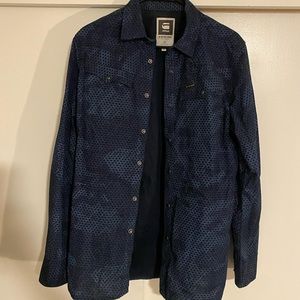 G Star RAW button up shirt size medium